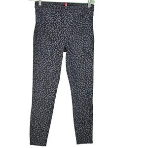 Spanx Womens Blue‎ Animal Print Jeanish Ankle Leggings Medium
